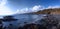 Rocky beach on Canada`s west coast, Sooke, Vancouver Island, BC.