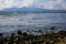 Rocky beach at County Down