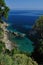 Rocky beach on Elba Island, Italy