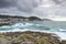 Rocky beach in the Galician littoral