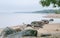 Rocky beach on the Gulf of Finland. Estonia