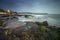 Rocky beach at Low tide near Kunkeshwar Temple