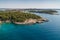 Rocky beach near Pula, Croatia