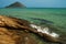 Rocky beach in Thassos island, Greece