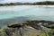 Rocky beaches around Fort SÃ£o Mateus, with beautiful sea all around.