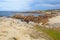 Rocky bluffs and tide pools at Asilomar State beach