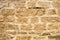 Rocky brick wall. stone wall background. abstract grunge texture. old brown masonry