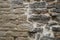 Rocky brick wall. stone wall background. abstract grunge texture. old gray masonry