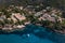 Rocky cliff in Canyamel, Mallorca