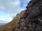 Rocky cliff landscape in the North of Burgos