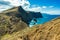 Rocky cliff on Ponta de Sao Lourenco, Madeira Island