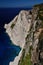 Rocky cliffs near Navaggio Beach, Zakynthos Island, Greece