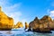 Rocky clifs of Ponta da Piedade at Lagos, Portugal