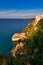 Rocky coast from above