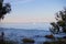 The rocky coast of the Black Sea in the Odessa region in Ukraine, view of the yachts