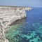 Rocky coast. Cape Tarhankut in Crimea