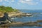 Rocky Coast at Casco Bay near Portland, Maine, USA