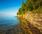 Rocky Coast at Cave Point on Lake Michigan