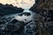 Rocky coast at Charco del Palo, Lanzerote, Canary Islands