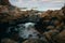 Rocky coast at Charco del Palo, Lanzerote, Canary Islands