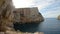 Rocky Coast with Cliffs on the Mediterranean Sea. Sardinia, Italy. Nature Background.