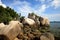 Rocky coast in Indonesia