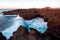 Rocky coast on Lanzarote island