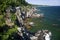 A rocky coast line. Bornholm, Denmark.