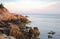 Rocky Coast of Maine at Dusk