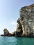 The rocky coast near Peschici on the Gargano. Italy