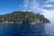 Rocky coast at Punta Chiappa, Liguria, Italy