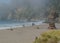 The rocky coast of Trinidad State Beach on the Pacific Ocean in Humboldt County, California