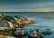 Rocky coast at Ytre Hvaler National Park in Norway