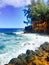 Rocky coastline on the Big Island of Hawaii