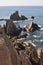 Rocky coastline of Cala de Las Sirenas, Cabo de Gata, Andalusia, Spain