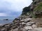 Rocky coastline cloudy sky sea europe beautiful green nature