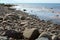 Rocky coastline. Coastline of the Baltic Sea. Latvia. Europe