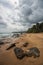 Rocky coastline of Galle, Sri Lanka