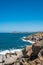 Rocky coastline of Granite Island, South Australia.