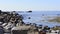 Rocky coastline on Lofoten Islands, Norway