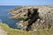 Rocky coastline of Quiberon in France