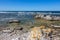 Rocky coastline of Sweden