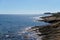 Rocky coastline of Torrevieja. Province of Alicante. Costa Blanca. Spain