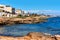 Rocky coastline of Torrevieja. Southern Spain