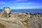 Rocky coastof Beg Meil in France