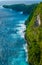 Rocky Costline near Kelingking Beach on Nusa Penida Island, Bali, Indonesia