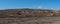 Rocky desert landscape in the east of El Chalten, Patagonia, Argentina