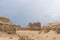 Rocky, deserted landscape with huge hills