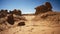 Rocky deserts are scorched by the sun and scoured by windblown sand. Desert rock is shaped into strange, otherworldly lanscapes