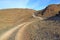 Rocky dirt road in the Altai Mountains